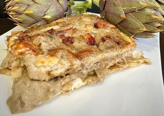 lasagne carciofi lasagne carciofi