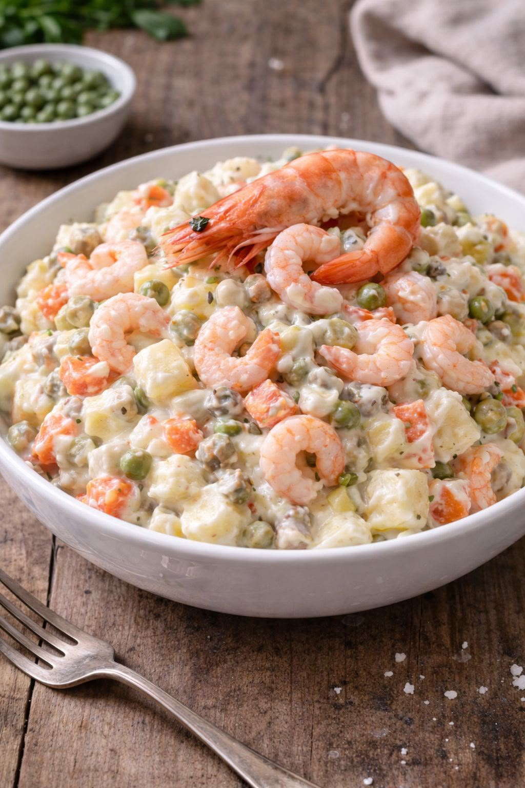 insalata russa con gamberi
