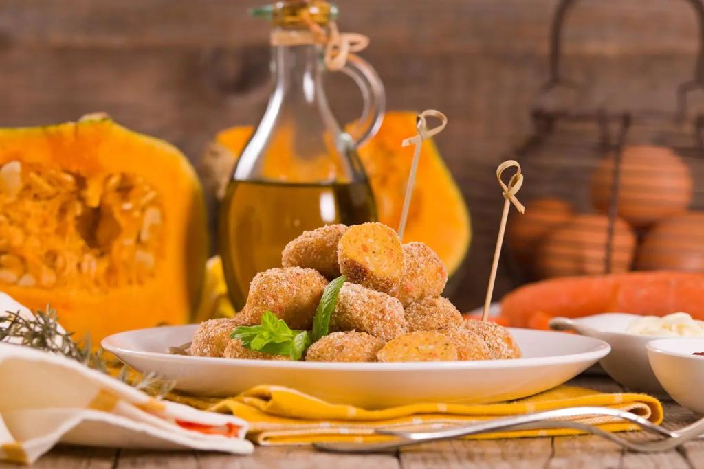 polpette di zucca rossa e scamorza